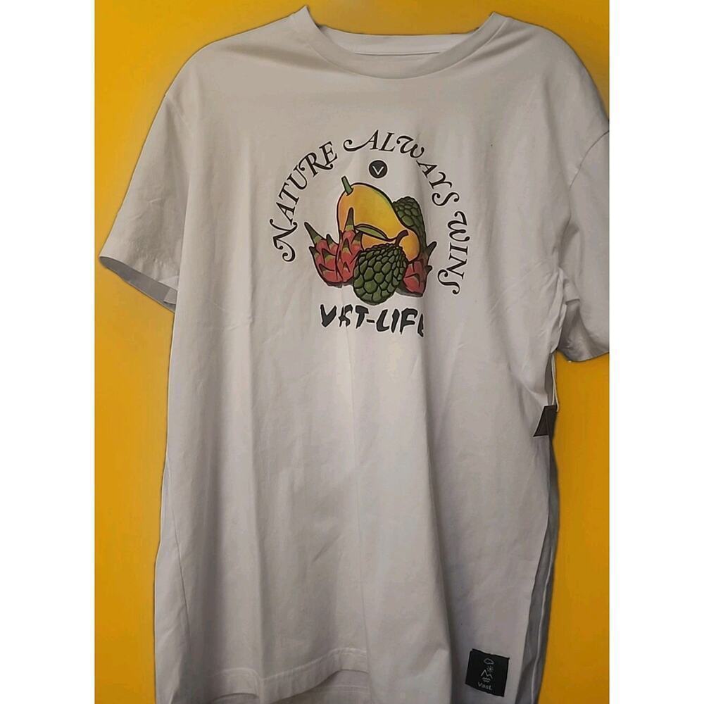 NWT Vast Surfer Tee Shirt Nature Always Wins Mens Large Beach A126 Excellent